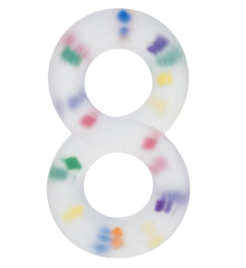 Alpha Liquid Silicone Crazy 8 Party Ring