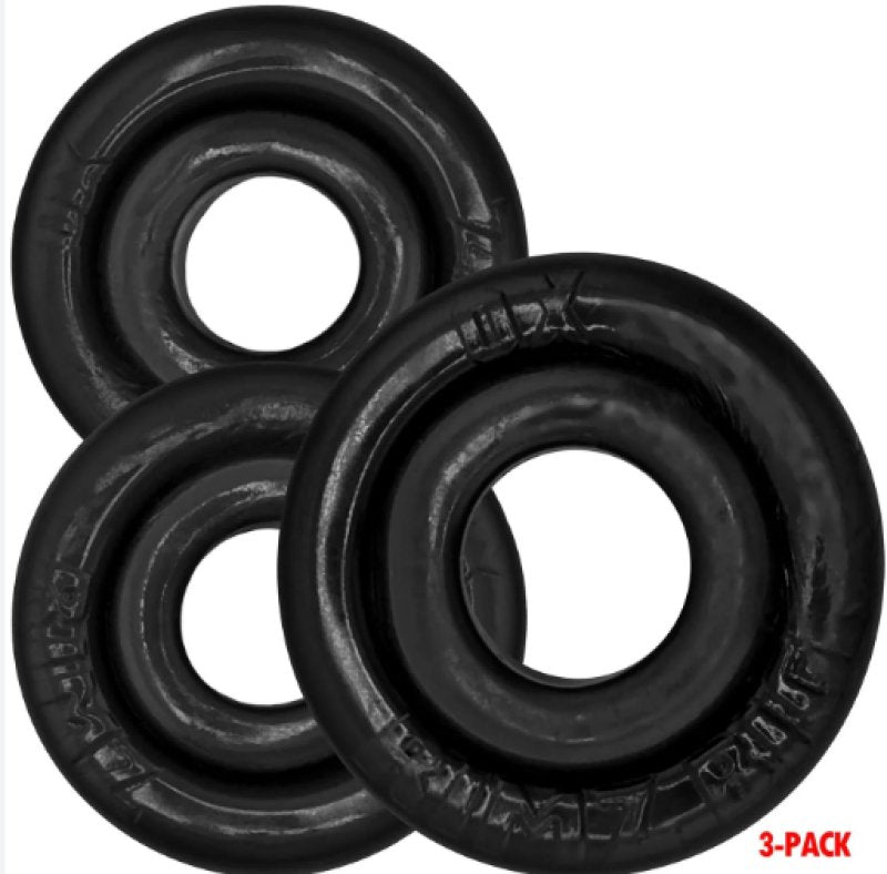 OXBALLS RIMRINGZ multi size 3-pack BLACK