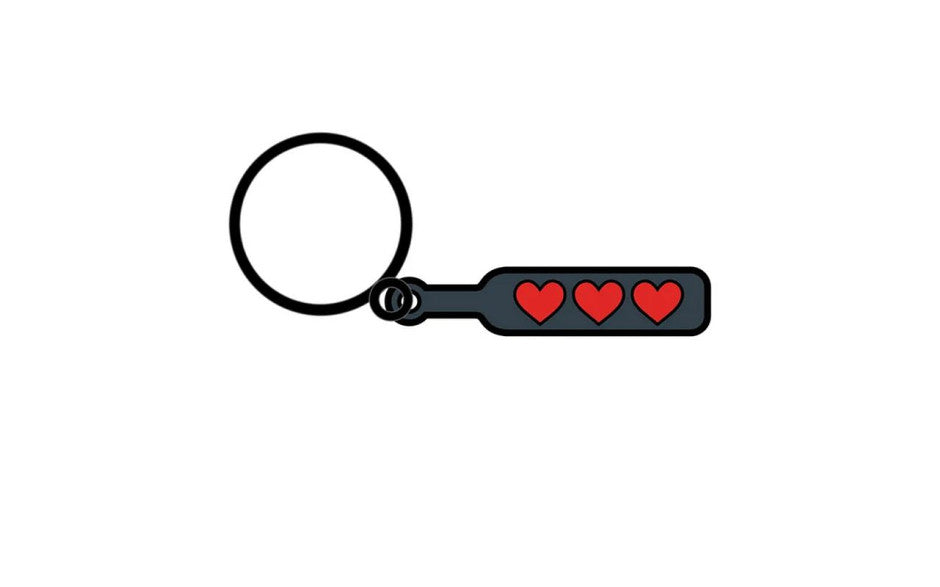 Hearts Paddle Keychain - Just for you desires