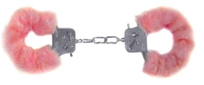 Pink Fur Lined Handcuffs - Just for you desires