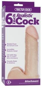 Vac U Lock Attachment Realistic Cock 6" - Just for you desires