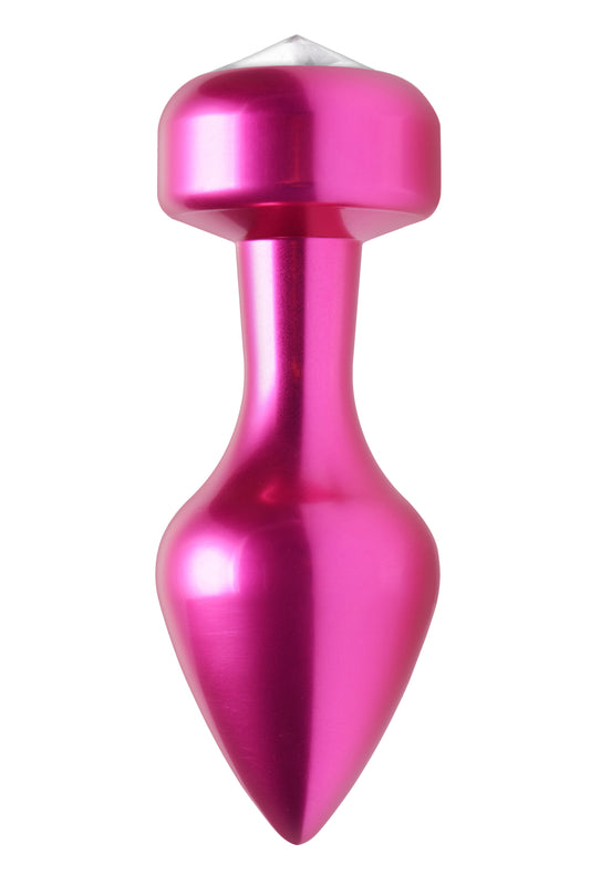 101647 - Solitaire Gem Accented Aluminum Anal Plug - Just for you desires