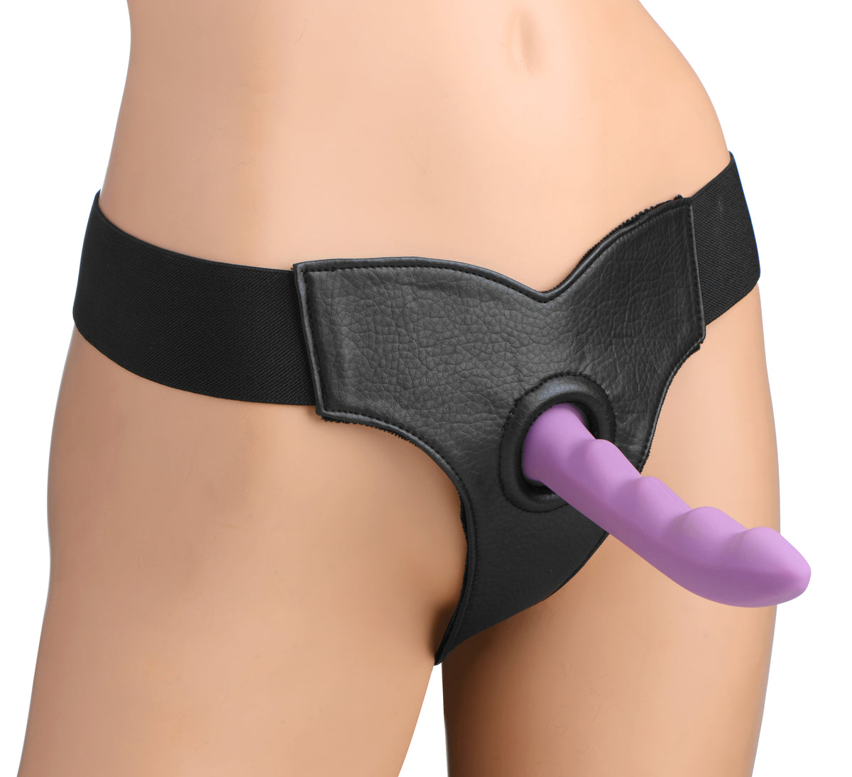 Bella Velvet Lined Elastic Strap On Harness - Just for you desires