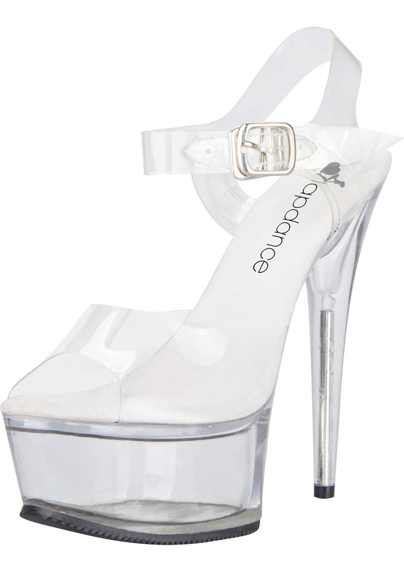 Clear Platform Sandal With Quick Release Strap 6in Heel - Just for you desires