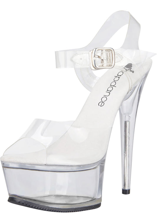 Clear Platform Sandal With Quick Release Strap 6in Heel Size 9 - Just for you desires
