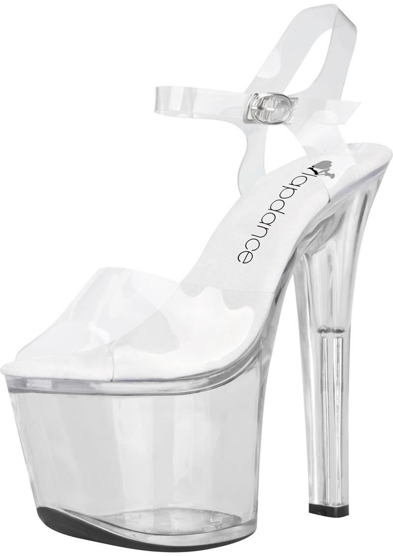 Clear Platform Sandal With Quick Release Strap 7in Heel Size 7 - Just for you desires