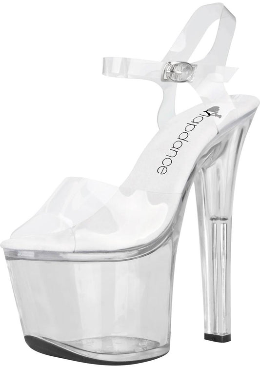 Clear Platform Sandal With Quick Release Strap 7in Heel Size 9 - Just for you desires