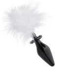 Fluffer Bunny Tail Glass Anal Plug - Just for you desires