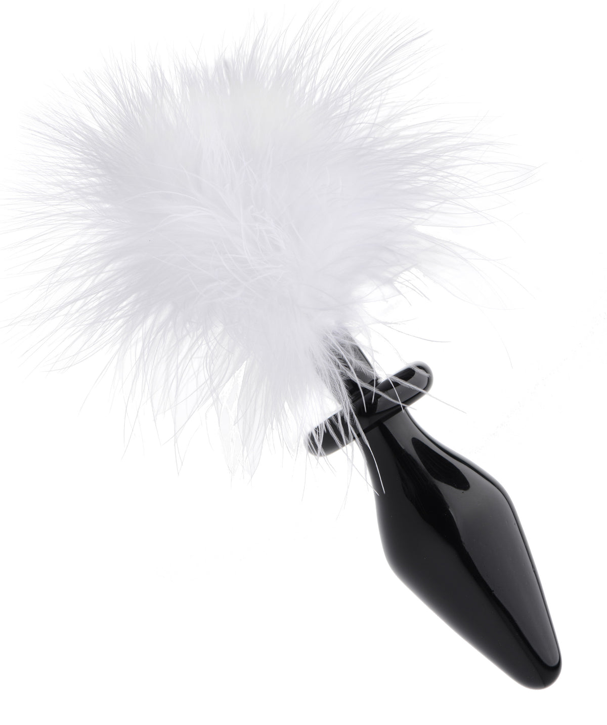 Fluffer Bunny Tail Glass Anal Plug - Just for you desires
