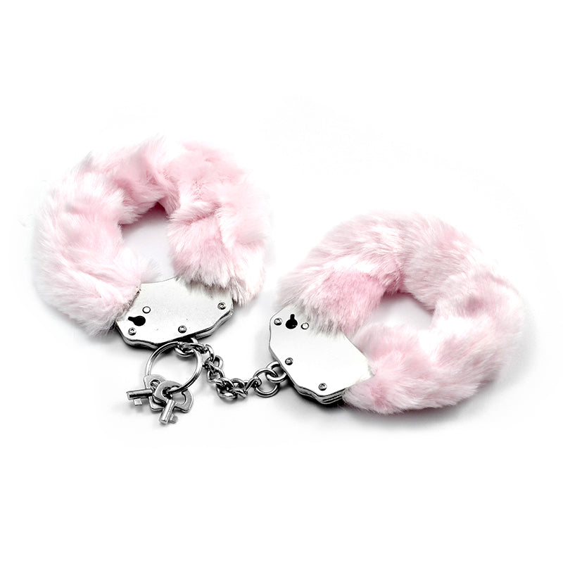 Fetish Pleasure Fluffy Hand Cuffs Pink - Just for you desires