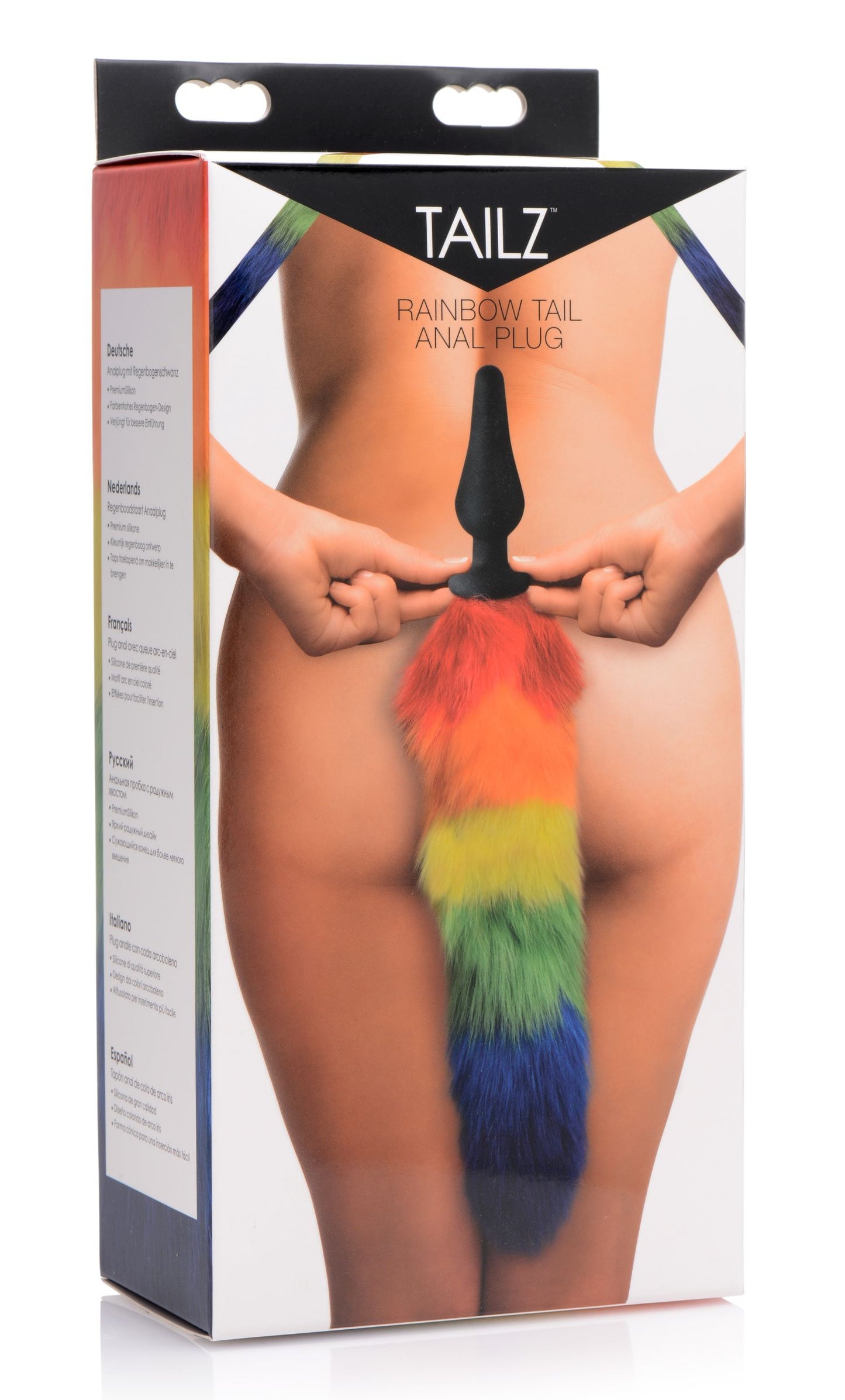 Rainbow Tail Silicone Butt Plug - Just for you desires