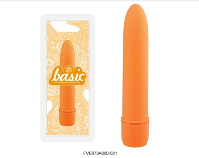 Basic 5" Vibrator Orange - Just for you desires