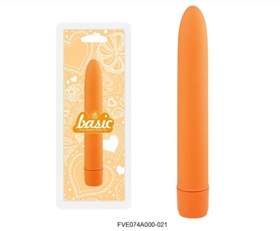 Basic 7" Vibrator Orange - Just for you desires