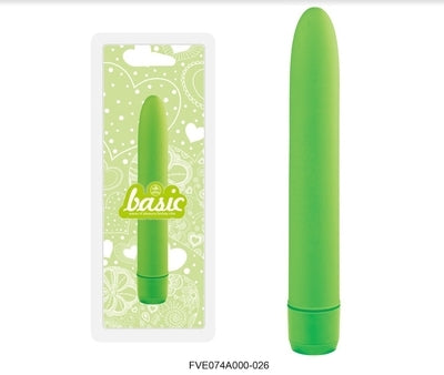 Basic 7" Vibrator Green - Just for you desires