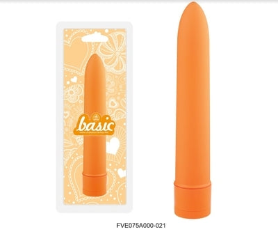 Basic 7" Vibrator Orange - Just for you desires