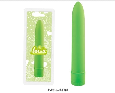 Basic 7" Vibrator Green - Just for you desires