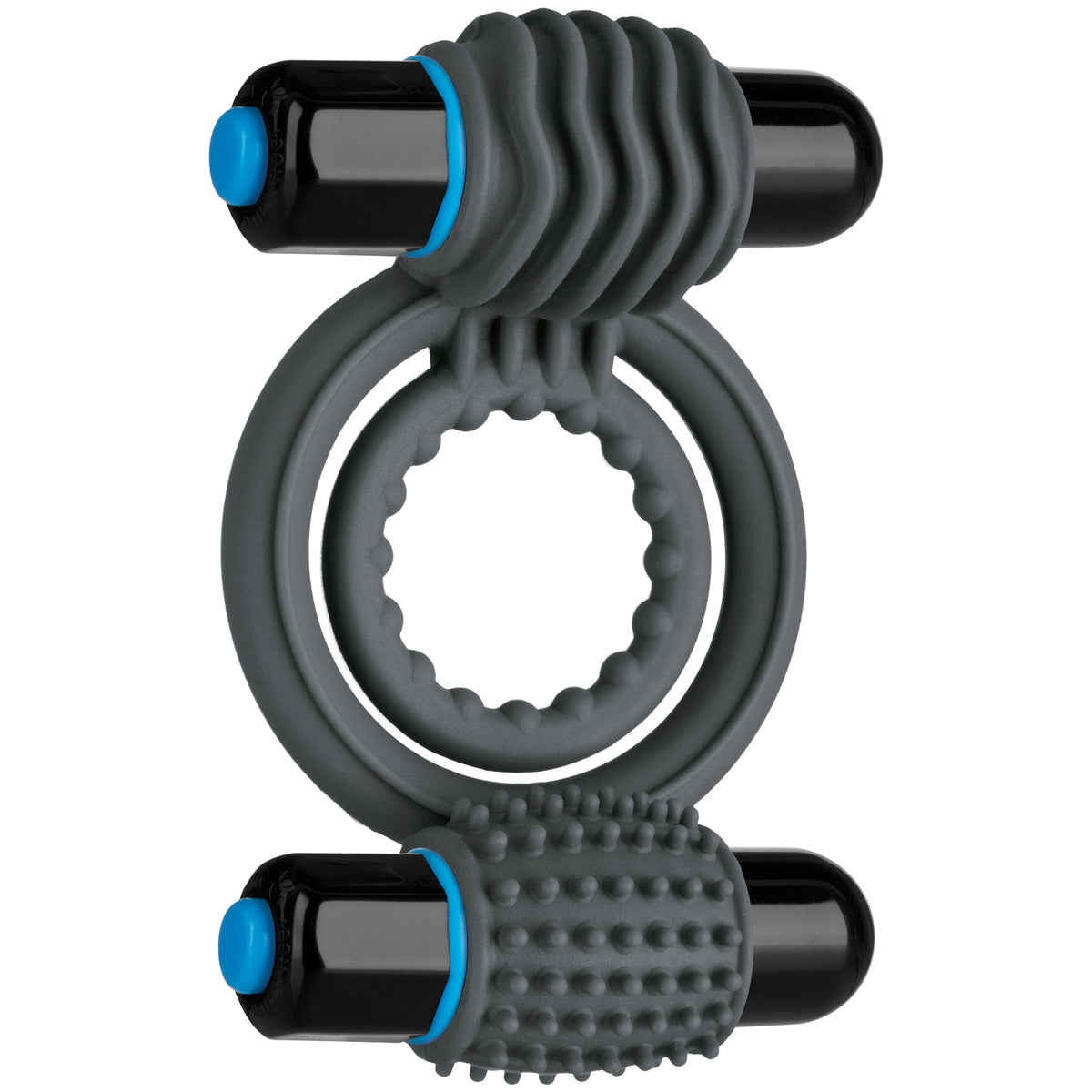 133875 - Optimale Vibrating Double C Ring Slate - Just for you desires