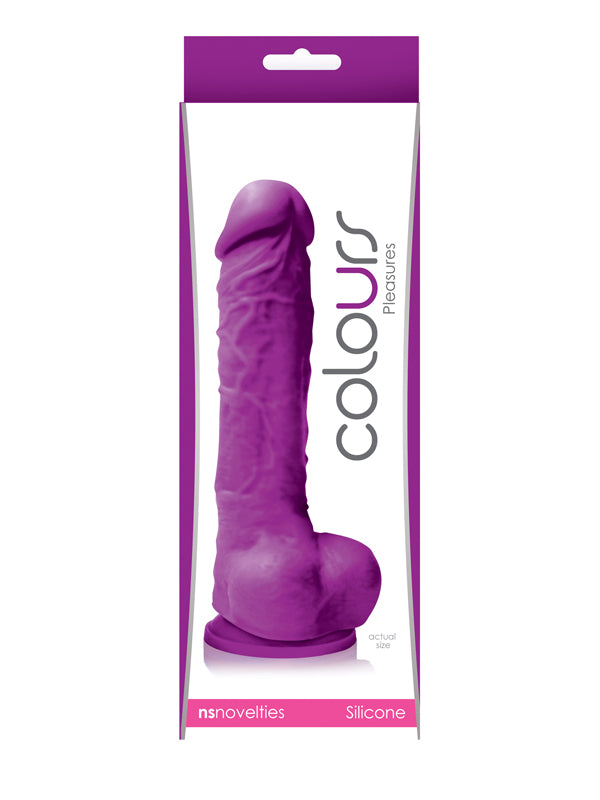 Colours Pleasure Suction Cup Dildo with Balls - Just for you desires