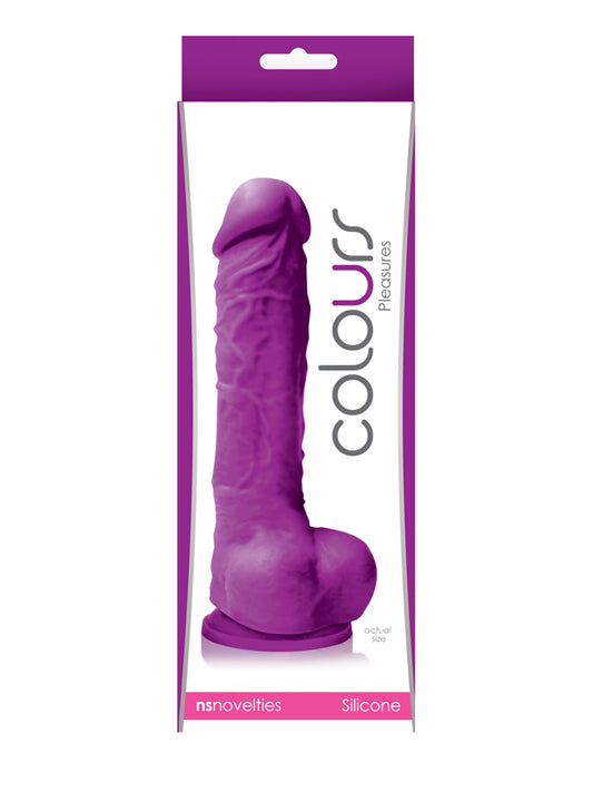 Colours Pleasure Suction Cup Dildo with Balls - Just for you desires