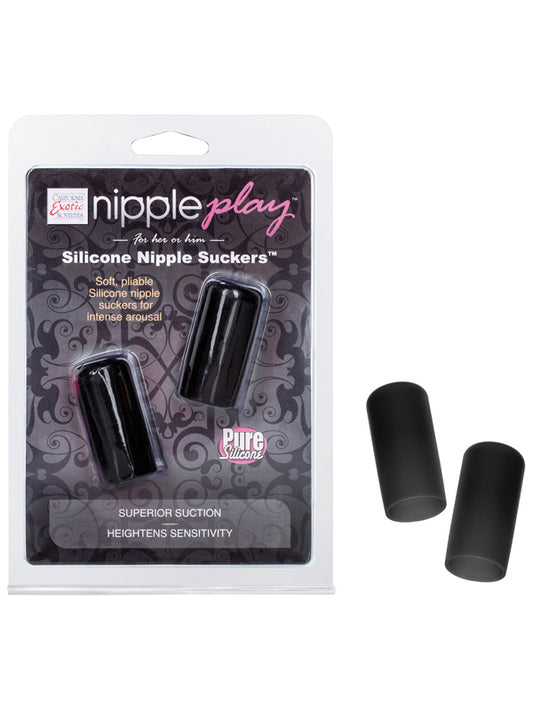 nipple play Silicone Nipple Suckers- Black