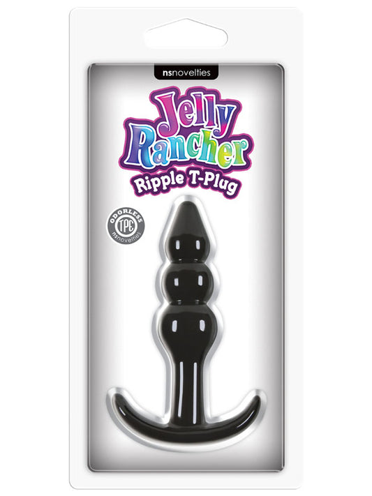 140393 - Jelly Rancher T-Plug Ripple Black - Just for you desires