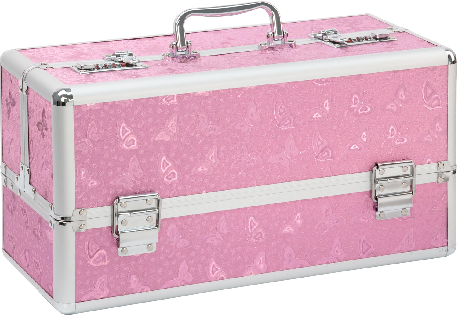 Lockable Large Vibrator Case Pink - Just for you desires