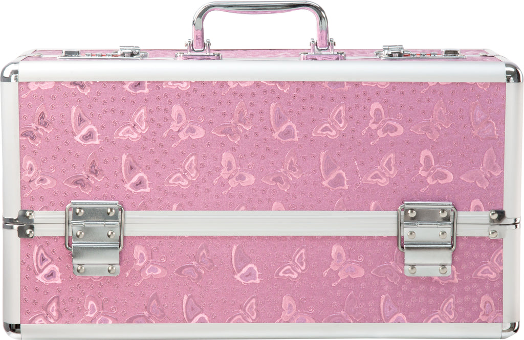 Lockable Large Vibrator Case Pink - Just for you desires