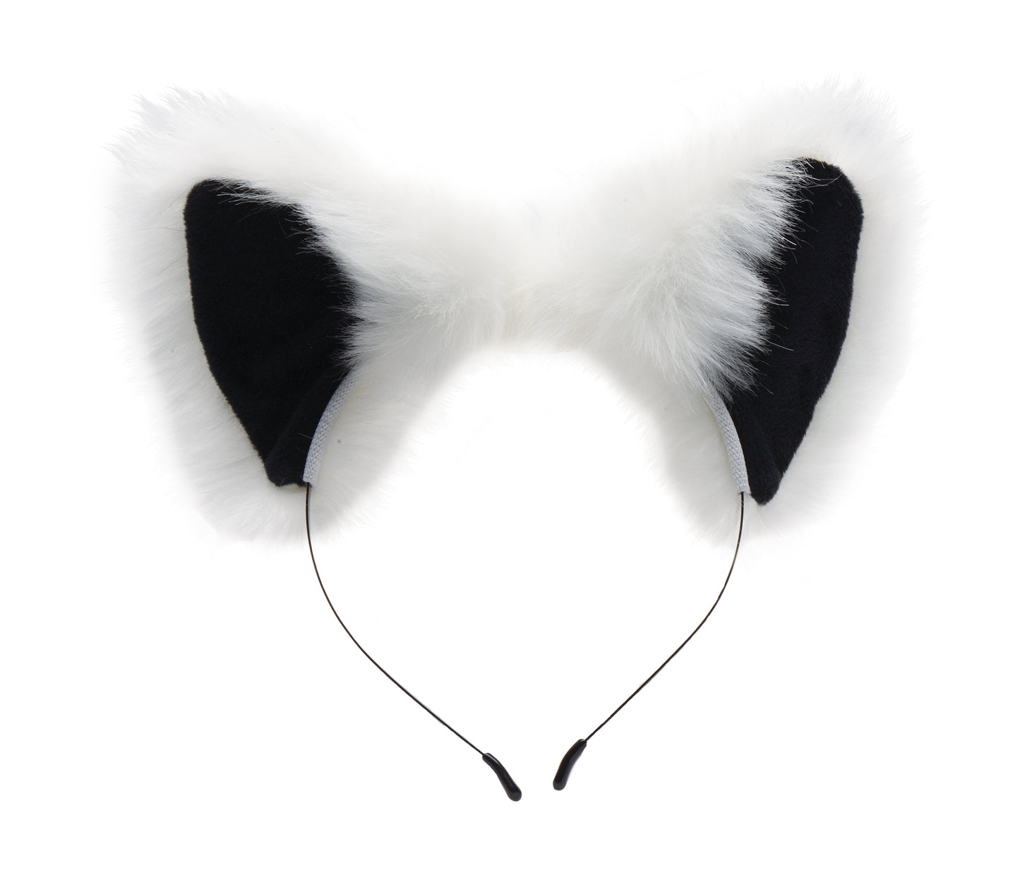 Anal Plug and Ears Set White Fox Tail - Just for you desires