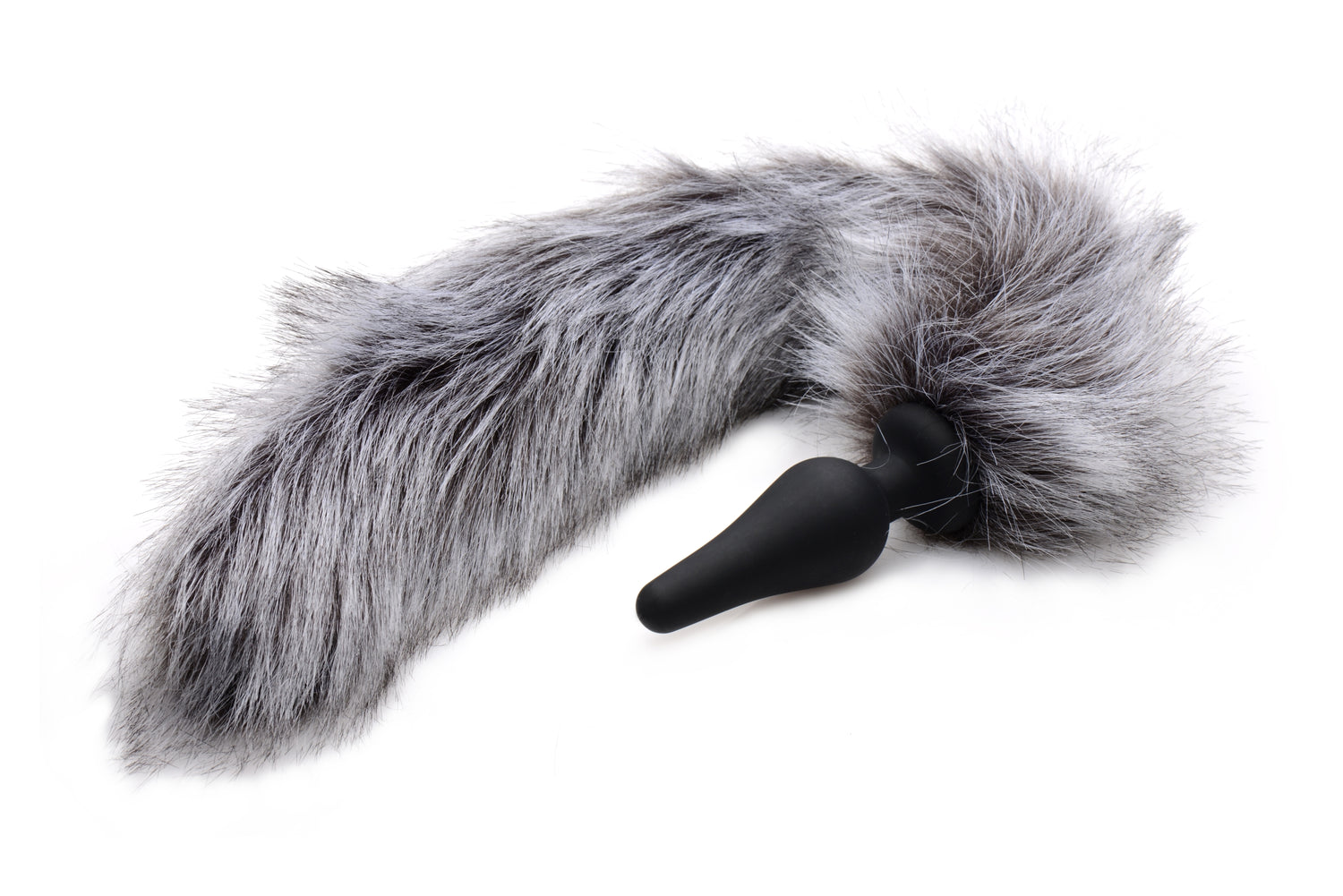 Anal Plug and Ears Set Grey Wolf Tail - Just for you desires