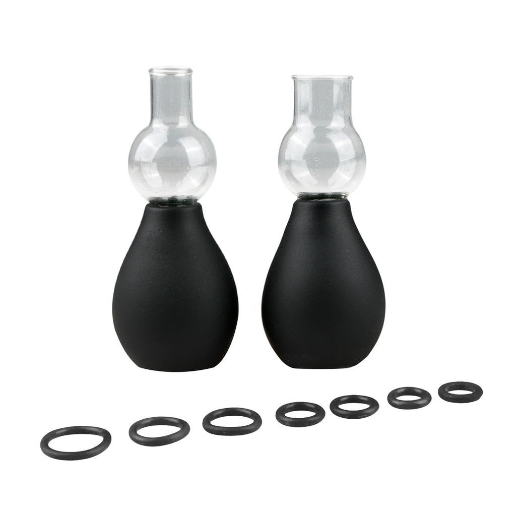 Nipple Sucker Black 2 Pc - Just for you desires