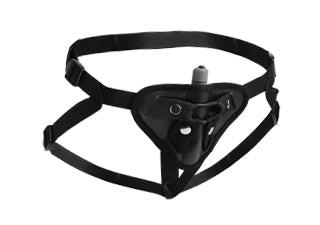Sutra Fleece-Lined Strap On with Vibrator Pouch - Just for you desires