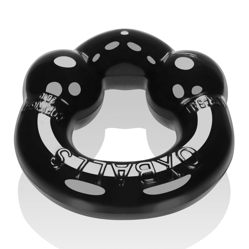 Ultraballs 2 Pack Cockring Black And Clear - Just for you desires