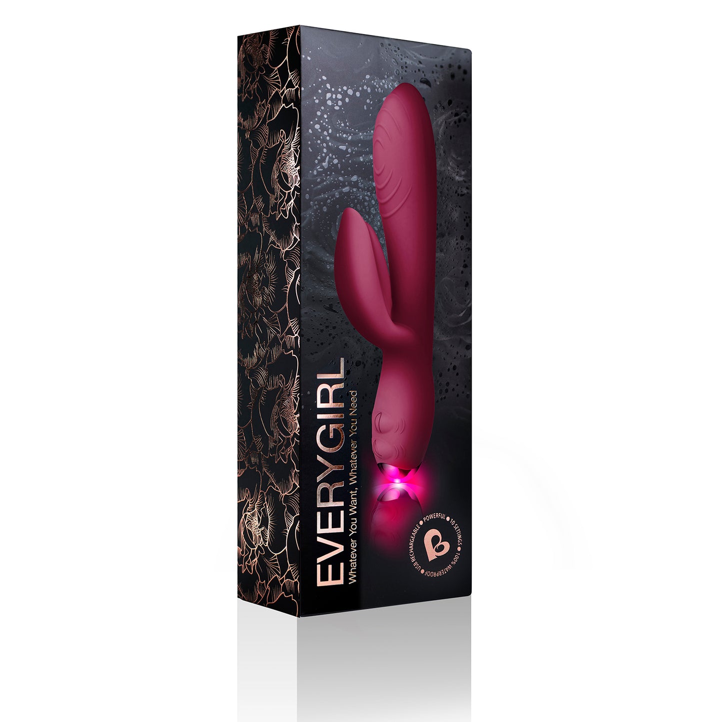 Every Girl Rabbit Vibrator Burgundy - Just for you desires