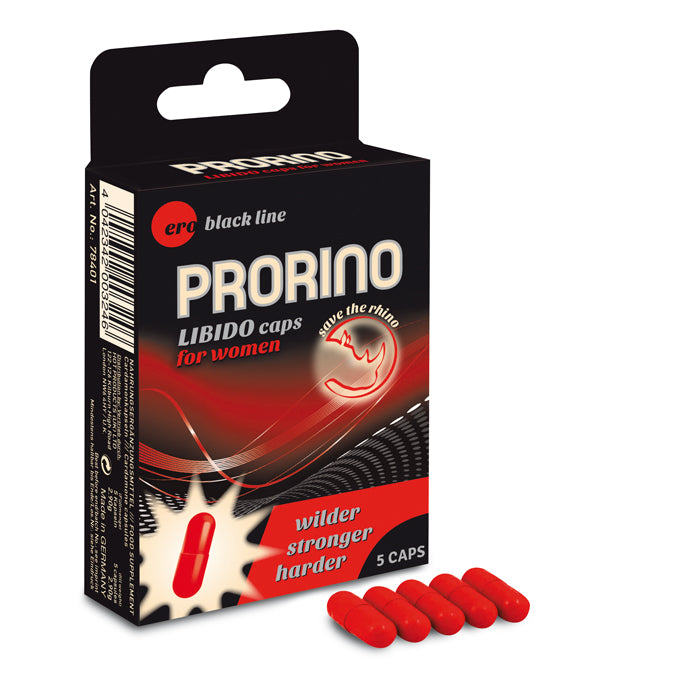 PRORINO Libido Caps For Women 5pcs - Just for you desires