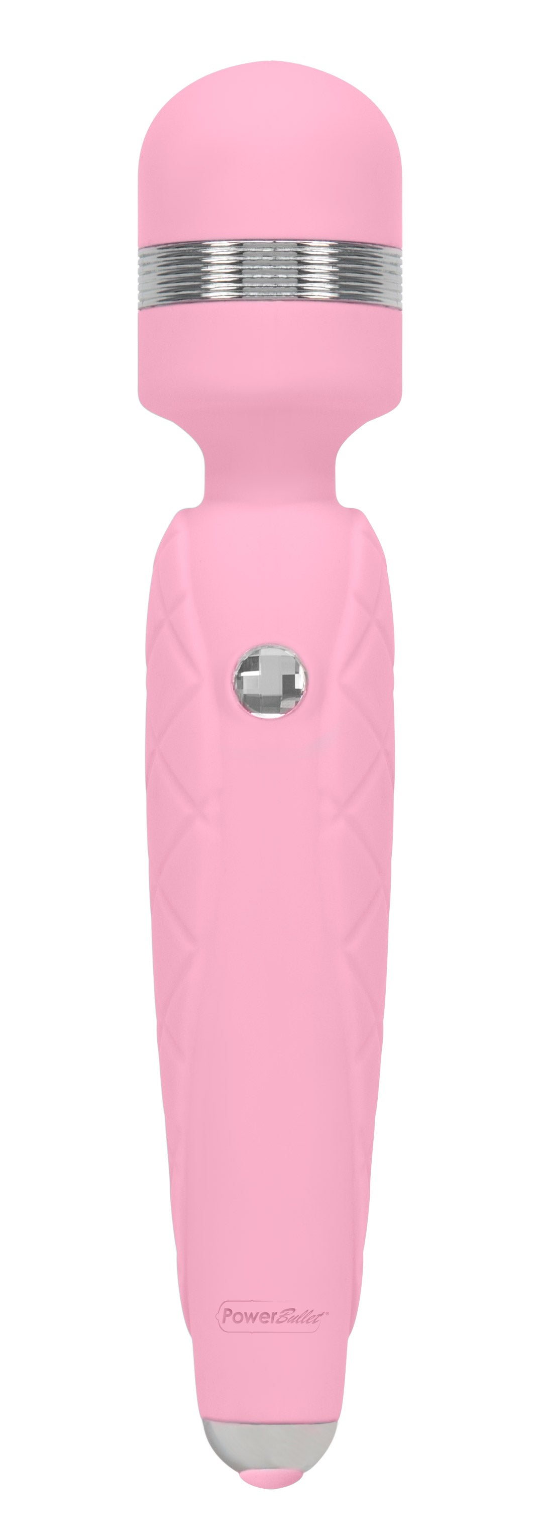 Pillow Talk Cheeky Wand Vibe With Swarovski Crystal Pink - Just for you desires
