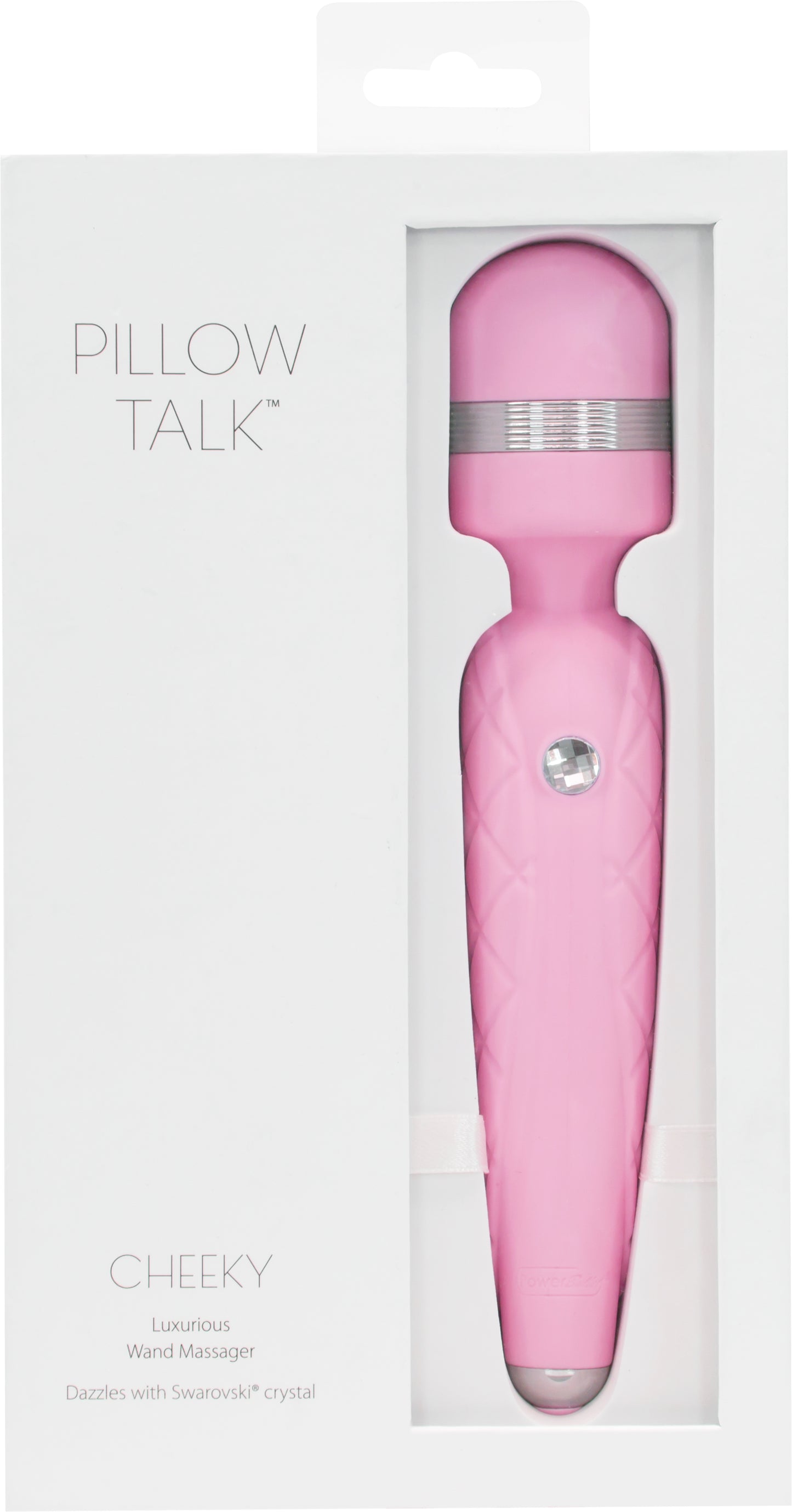 Pillow Talk Cheeky Wand Vibe With Swarovski Crystal Pink - Just for you desires