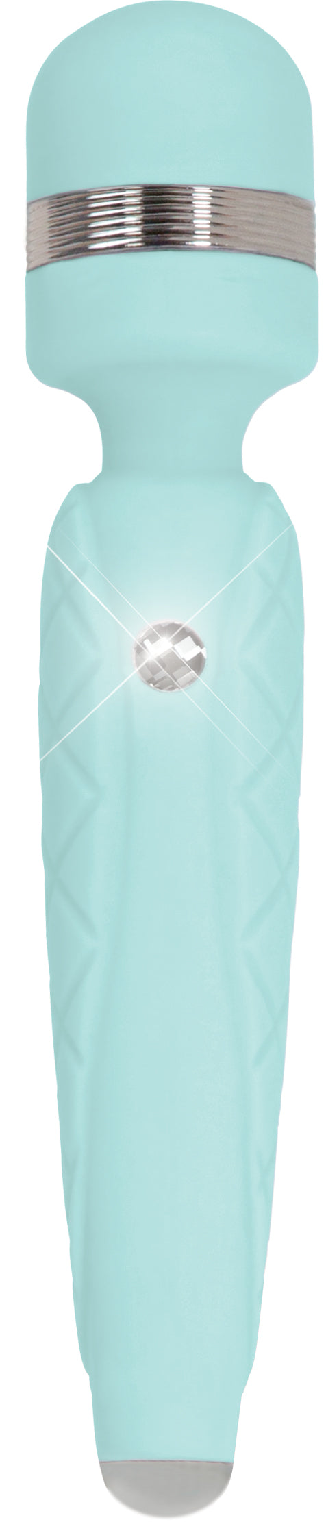 Pillow Talk Cheeky Wand Vibe With Swarovski Crystal Teal - Just for you desires