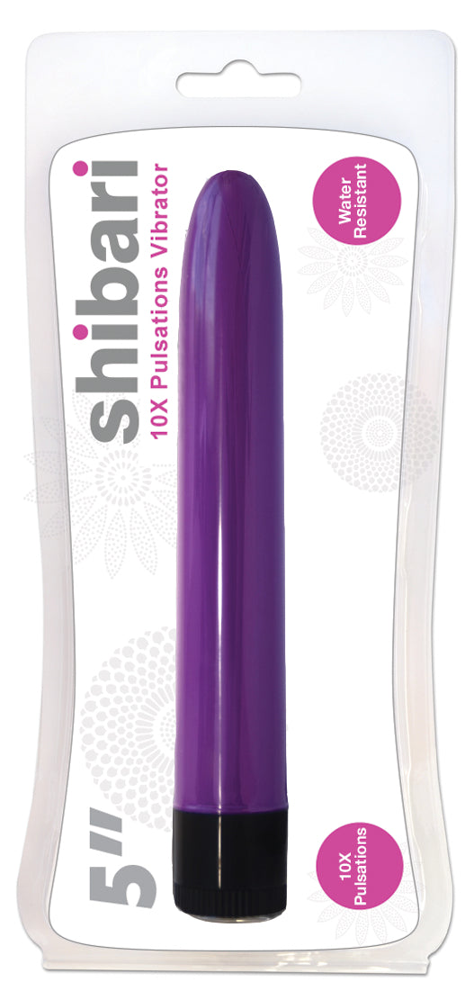 Shibari 10X Pulsations Vibrator 5in Purple - Just for you desires