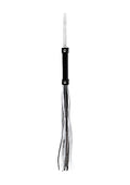 Black Translucent Whip with Black Stripes - Just for you desires
