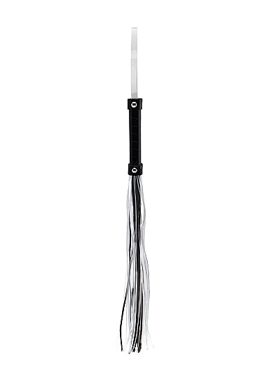 Black Translucent Whip with Black Stripes - Just for you desires