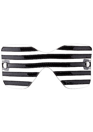 Black Translucent Eye Mask with Stitching - Just for you desires
