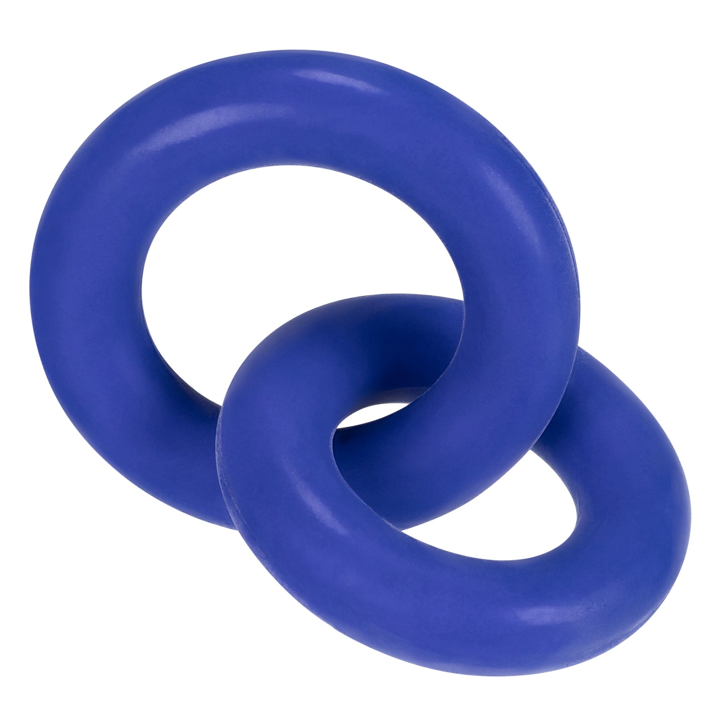 DUO Linked Cock/Ball Rings by Hunkyjunk Cobalt - Just for you desires
