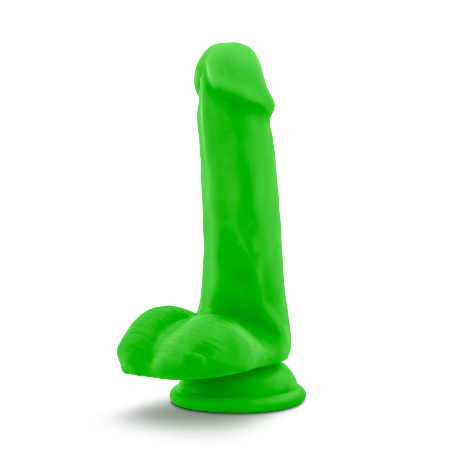 Neo Dual Density Cock With Balls 6 Inch Neon Green - Just for you desires