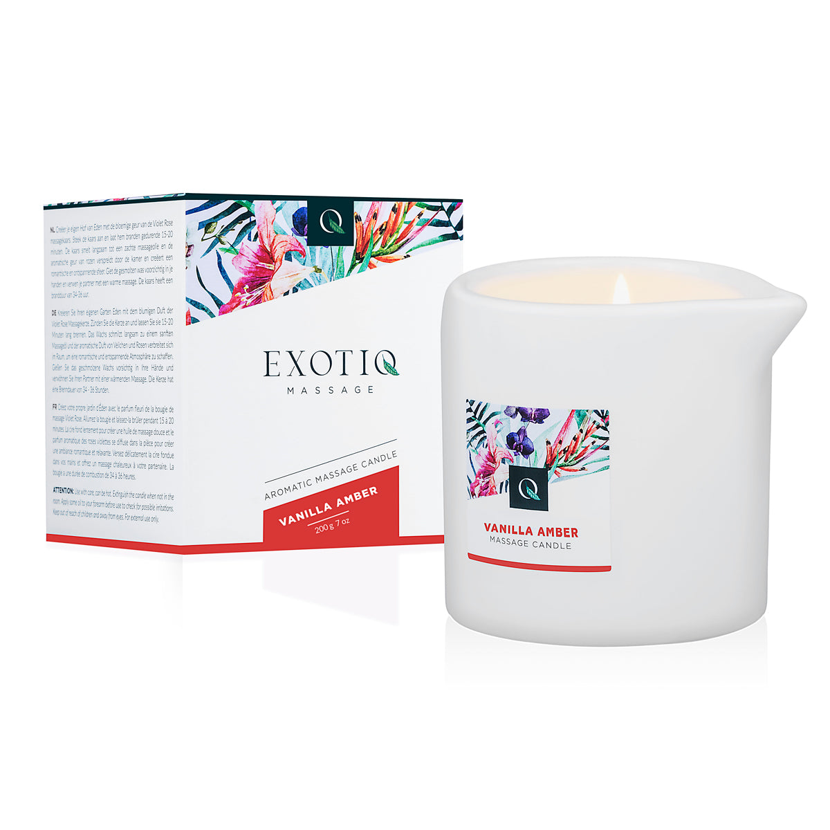 Exotiq Massage Candle Vanilla Amber 200g - Just for you desires