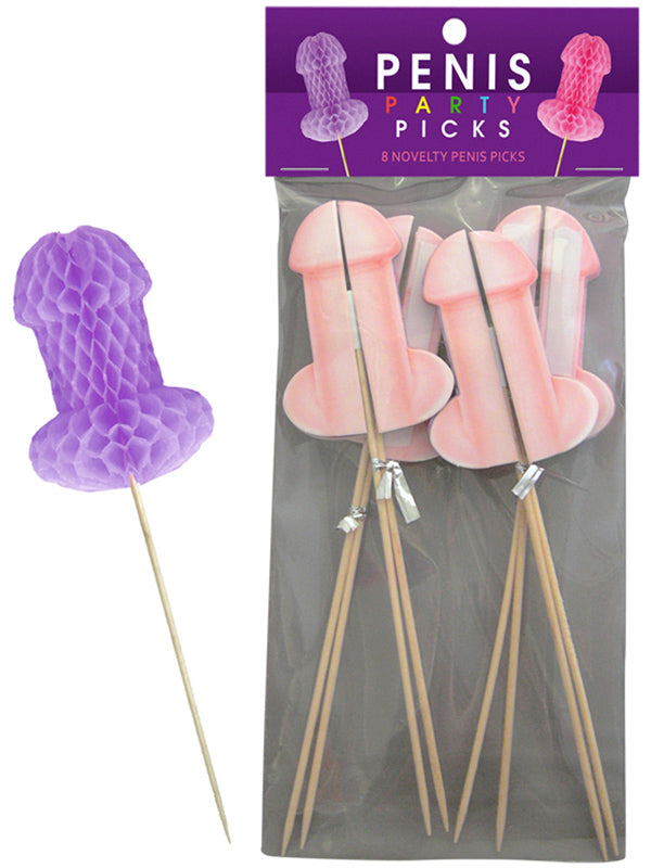 157449 - Penis Honeycomb Tissue Party Picks - Just for you desires