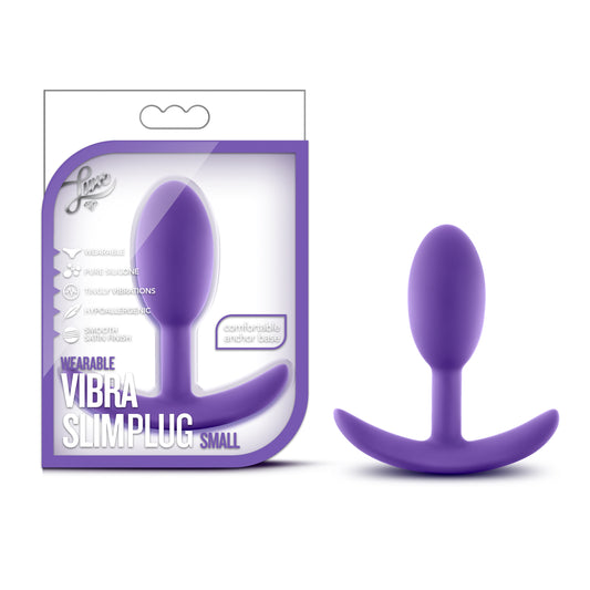 Luxe Wearable Vibra Slim Plug Small Purple - Just for you desires