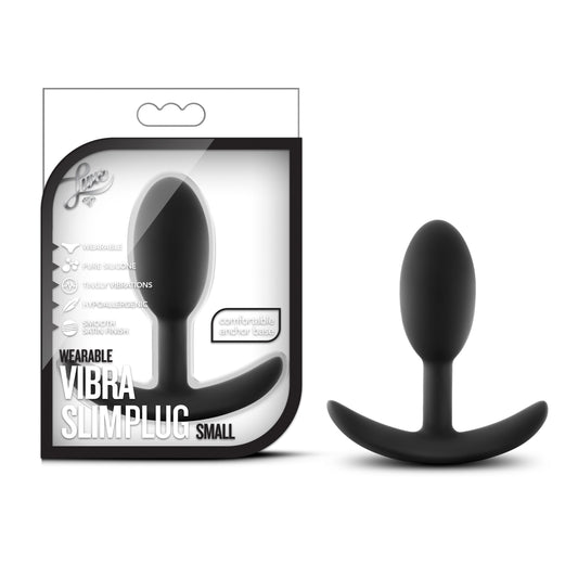 Luxe Wearable Vibra Slim Plug Small Black - Just for you desires