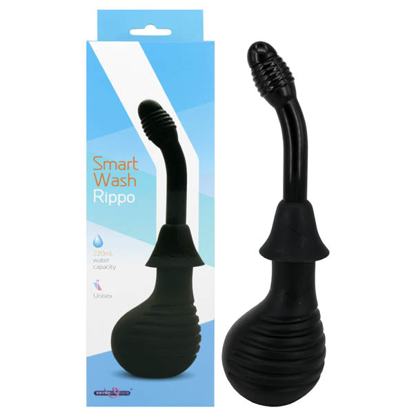 Smart Wash - Rippo - Black Unisex Douche - 220 ml Capacity - Just for you desires