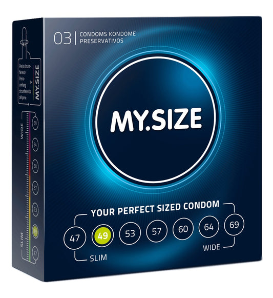 160524 - My Size Natural Latex Condom 49 Width 3 Pcs - Just for you desires