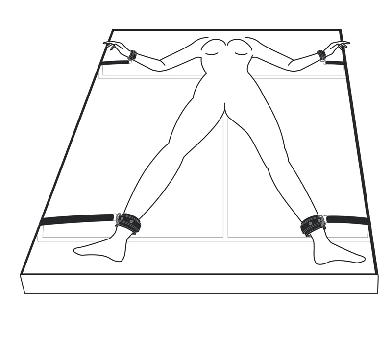 Under Mattress Restraint Set - Just for you desires
